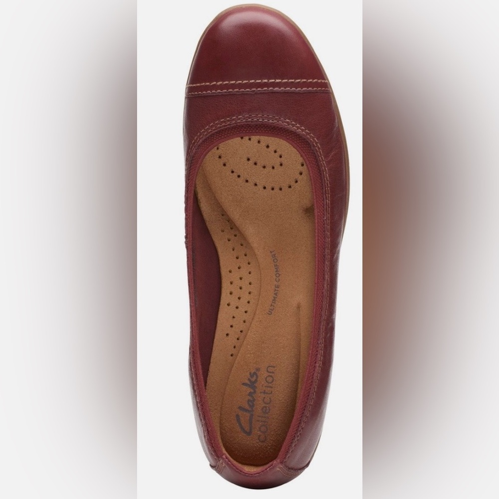 Clarks Women's Meadow Opal Chestnut Leather